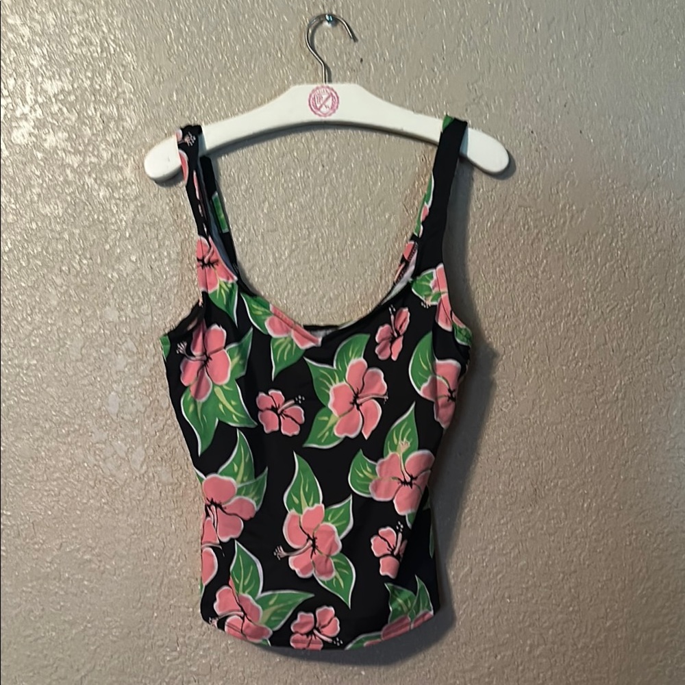 Multicolored Sleeveless Fitted Bustier Tank Top